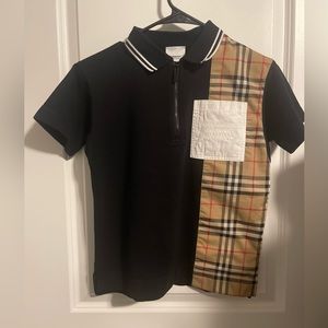 Boys Burberry polo shirt